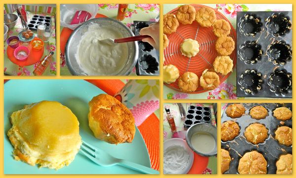 Gâteau de Savoie, crème pâtissière pralin & poires (Décor Noël) - Les  p'tits plats d'une bretonne