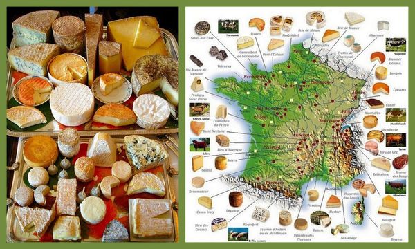 Affiche Les fromages français 