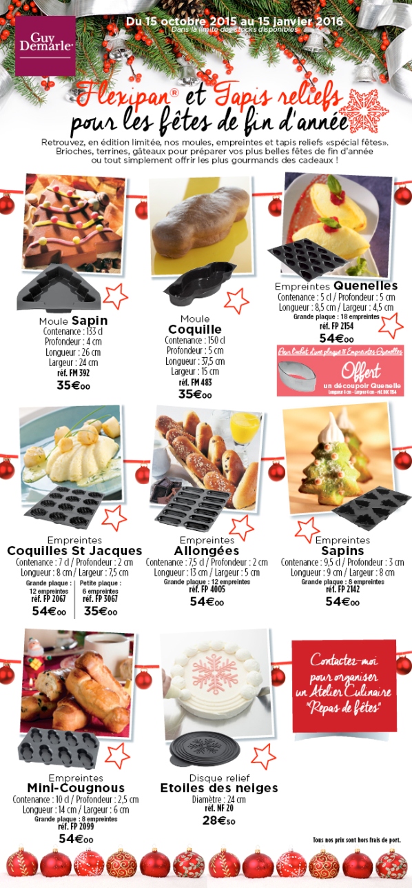 8 moules en silicone indispensables pour cuisiner à Noël - Le Mag' Guy  Demarle